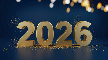 2026 Happy New Year Greeting Card