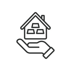 Net worth, icon in line design. Net worth, wealth, financial assets, liabilities, personal finance, equity, assets on white background vector. Net worth editable stroke icon