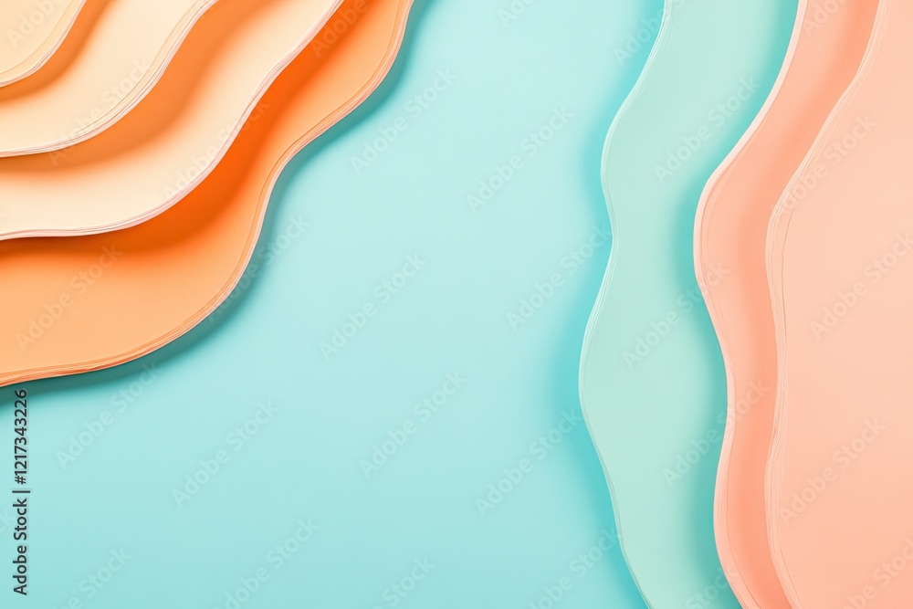 Poster create abstract design featuring vibrant color palettes with ample copy space for graphic design