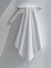 Folded Towel on Rack
