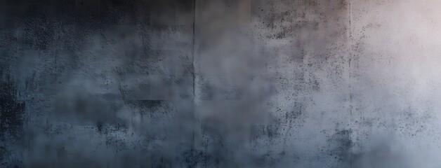 Abstract textured concrete background with blend of gradients of white and grey hues subtle hints of rust resembling a weathered wall.