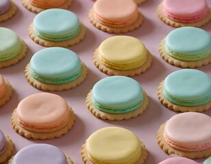 "Delightful French Macarons:
A Colorful Twist on the Classic Sandwich
Flavorsome Layers in Every Bite"