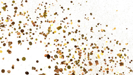 Golden Confetti Explosion
