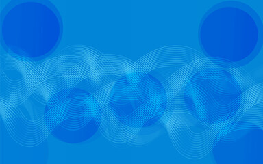 Abstract blue modern background with circle elements. Digital technology concept.