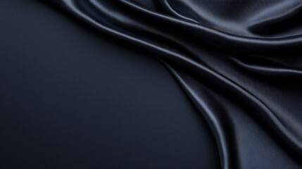 Obraz premium Black silk fabric texture background with molded carbon fiber pattern design for textile and automotive use