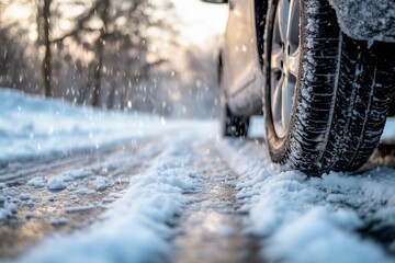 car in snow