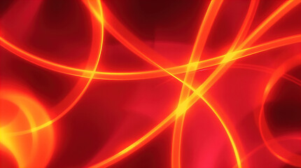 Abstract digital illustration, glowing bioluminescent lines, dark background, vibrant colors, dynamic composition, sense of movement and energy