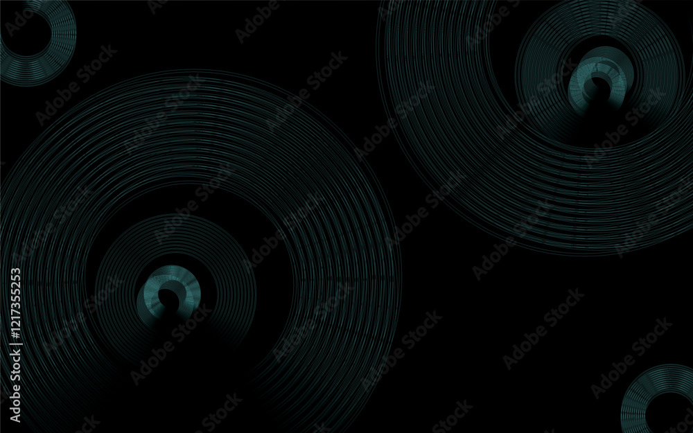 Poster abstract digital wave of particles. futuristic point wave.