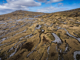 Stone run rock landform at Falkland Islands