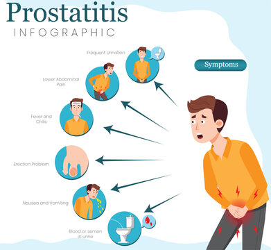 Infographic of Prostatitis Symptoms Key Signs and Indicators Illustrated
