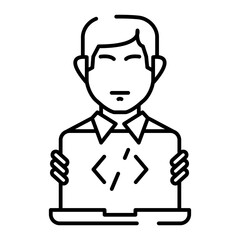 Programmer man icon