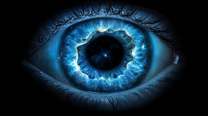 Cosmic Eye A Universe Within. created with Generative AI technology