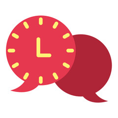 Talk Time Icon Style