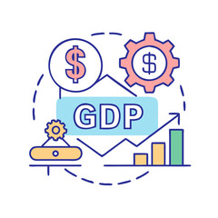 gross domestic product gdp icon, gross domestic product gdp vector illustration-simple illustration of gross domestic product gdp, perfect for gross domestic product gdp logos and icons