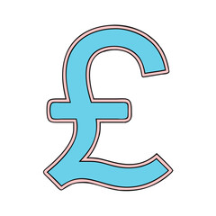 Obraz premium pound symbol icon, pound symbol vector illustration-simple illustration of pound symbol, perfect for pound symbol logos and icons