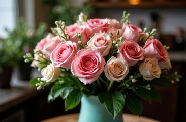 Obraz premium bouquet of flowers in a flower shop , flower business