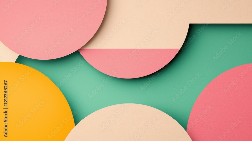 Poster abstract background with a geometric design. it has a combination of different colors and shapes, in