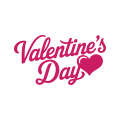 Elegant Valentine's Day typography design.