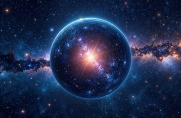 Stunning and captivating Cosmic Sphere set within a Vibrant and dynamic Universe