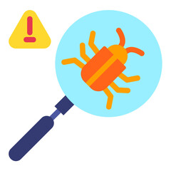 Fototapeta premium Threat Detect Icon Style