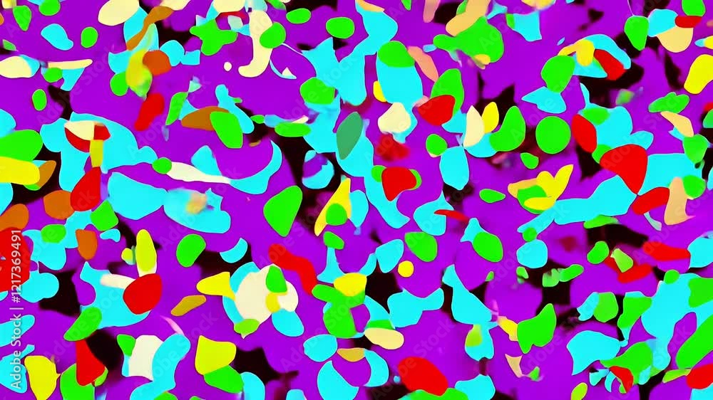 Poster abstract digital glitch art vivid color distortion and dynamic movement in stylized noise patterns