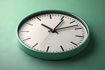 wall clock isolated on white