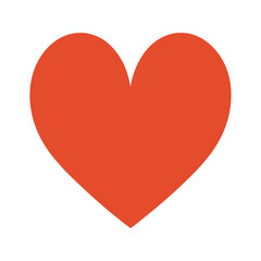 a red heart icon on a white background