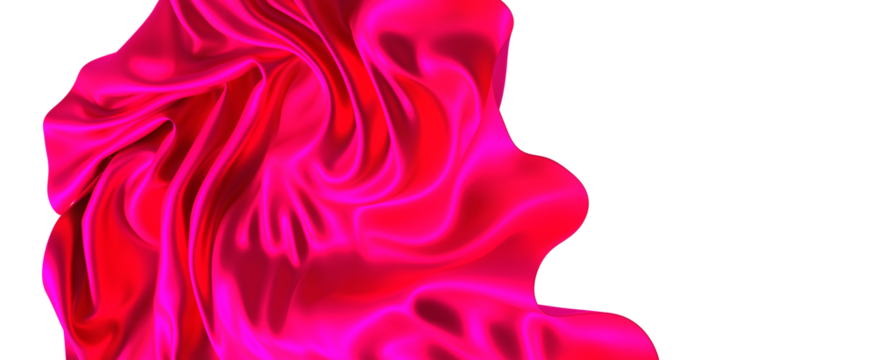 A vibrant pink silk fabric flowing and shimmering creating a luxurious and elegant feel
