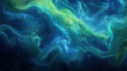 Obraz premium A blue and green swirl of water with a blue background