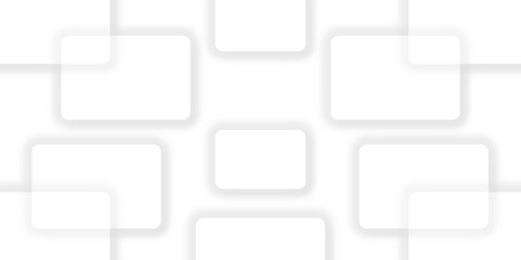 White geometric abstract background with rhombus in sunlight with strict light shadows as tile pattern, Mockup of horizontal business cards stacks arranged in rows at white textured paper background. 