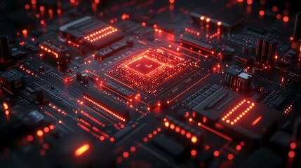 Obraz premium A close-up of a computer screen showing an IDS dashboard with real-time alerts and notifications of potential security breaches. 318