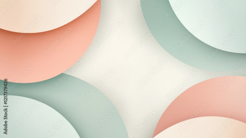 Aufkleber abstract background with a repeating pattern of overlapping circles in different shades of pink, lig