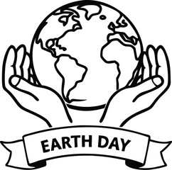 Earth Day Logo Template for Eco-Friendly Projects