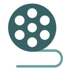 Film Reel Icon Style
