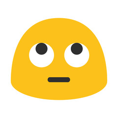 Yellow Blob Character Cartoon Illustration, Isolated on White Background, Clipart