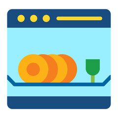 Drawer dishwasher Icon Style
