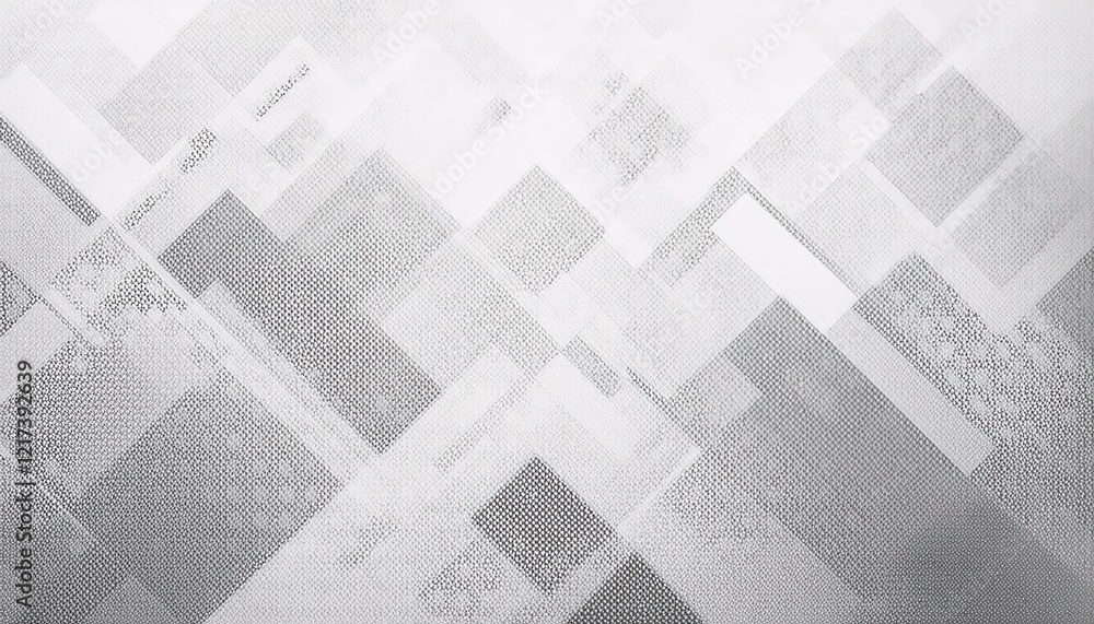 Fototapete monochrome geometric abstract pattern with layered rectangles and soft gradients for minimalist background and modern designs