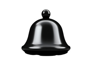 Isolated Black Glossy Bell