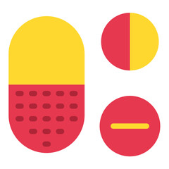 Vector Design Pills Icon Style