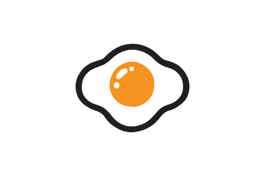 recommend clip art:  black and white simple egg fry , fried egg vector silhouette 