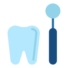 Vector Design Dentist Mirror Icon Style