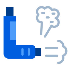 Vector Design Inhalation Therapy Icon Style