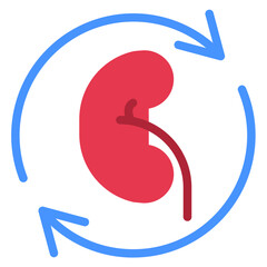 Vector Design Kidney Transplant Icon Style