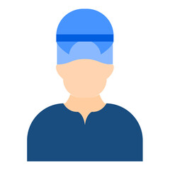 Vector Design Surgeon's Scrubs Icon Style