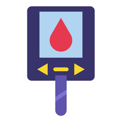 Fototapeta premium Vector Design Diabetes Testing Icon Style
