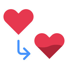 Vector Design Heart Transplant Icon Style