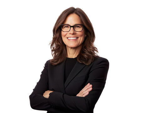 Isolated Businesswoman Portrait