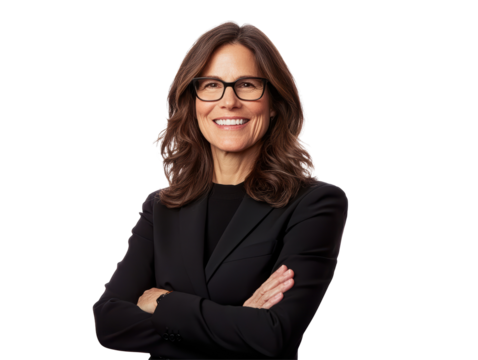 Isolated Businesswoman Portrait