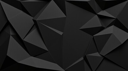 Obraz premium Abstract Black Polygonal Background