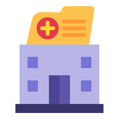 Vector Design Hospital Records Icon Style